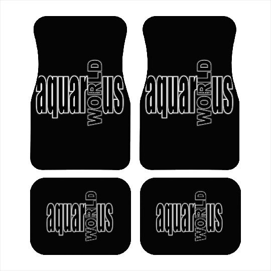 Aquarius WORLD bw Car Mats