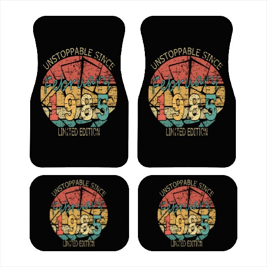 1985 Born Vintage Rose Gift Car Mats