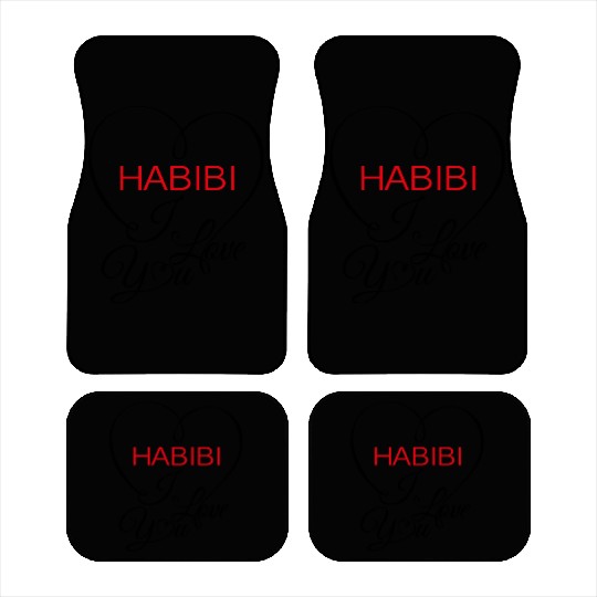 habibi i love you Car Mats