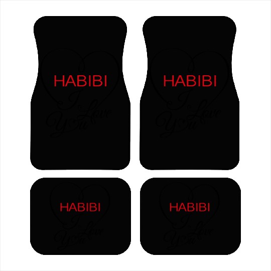 habibi i love you Car Mats