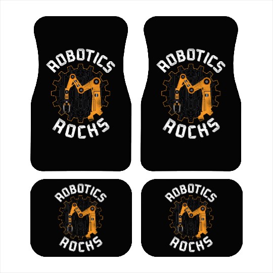 Robot Robotics Engineer Vintage Car Mats