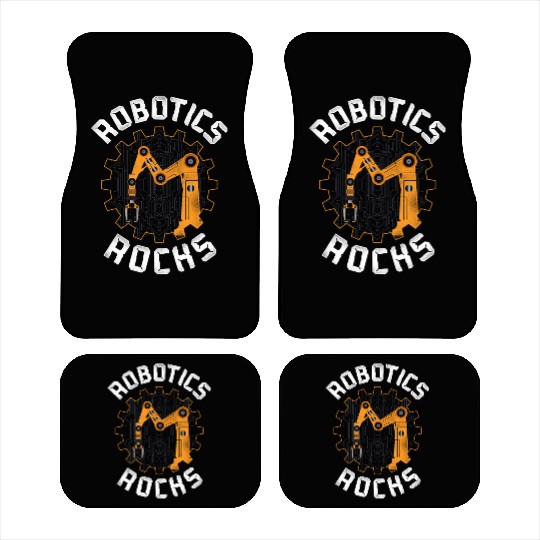 Robot Robotics Engineer Vintage Car Mats