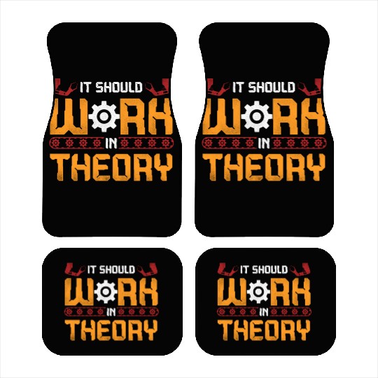 Robot Robotics Engineer Vintage It Car Mats