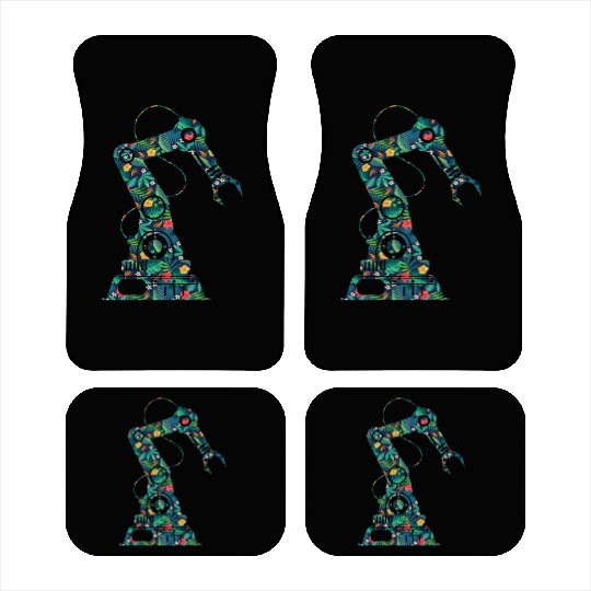 Robot Robotics Engineer Flower Car Mats