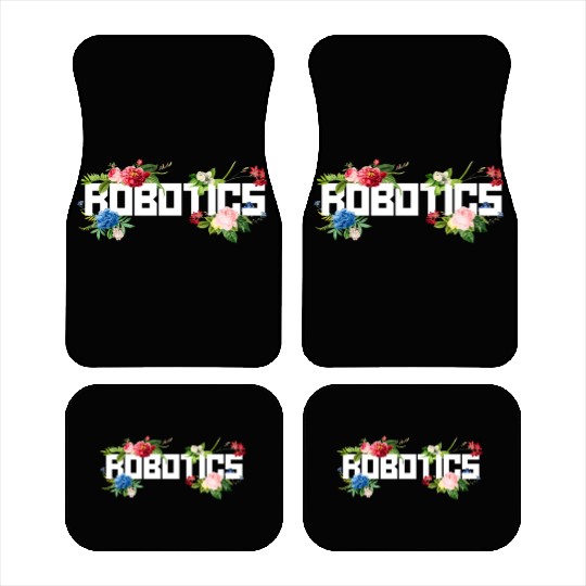 Robot Robotics Engineer Flower Car Mats