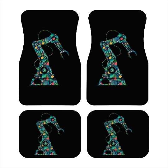 Robot Robotics Engineer Flower Car Mats