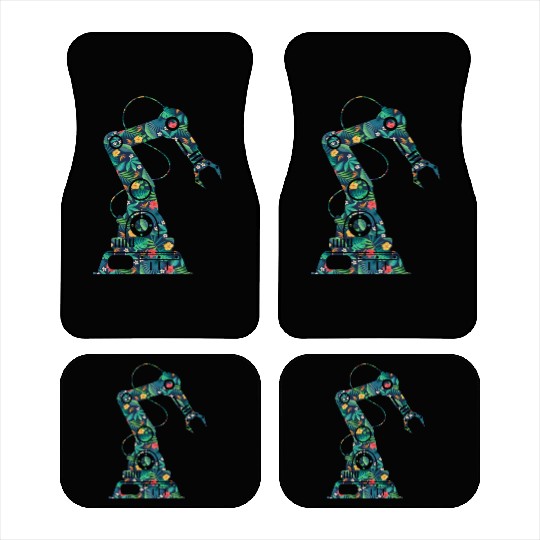 Robot Robotics Engineer Flower Car Mats
