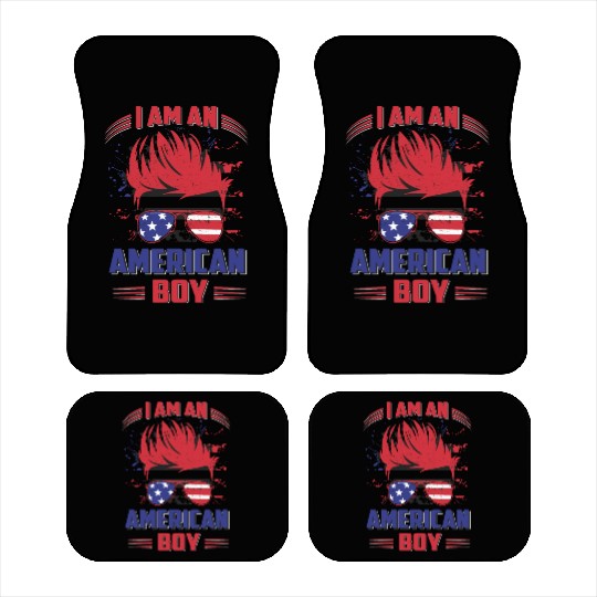 I AM AN AMERICAN BOY Car Mats