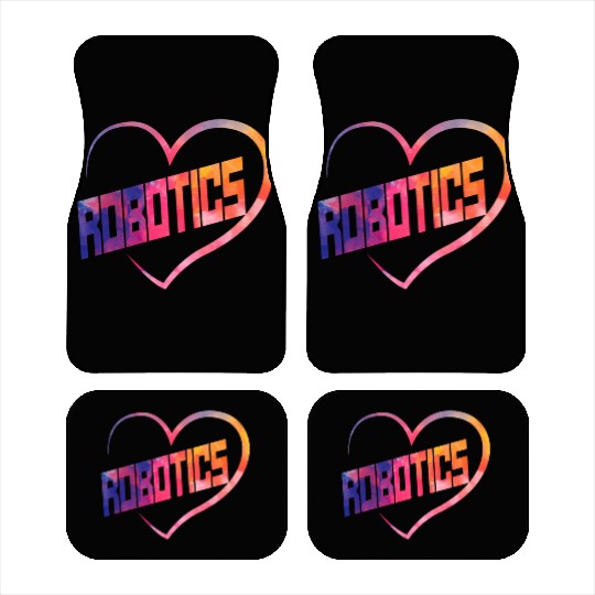 Robot Robotics Engineer Watercolor Car Mats