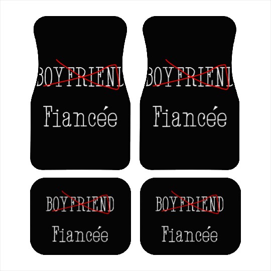 Couple Engagement Engaged Men Funny Fiancee Car Mats
