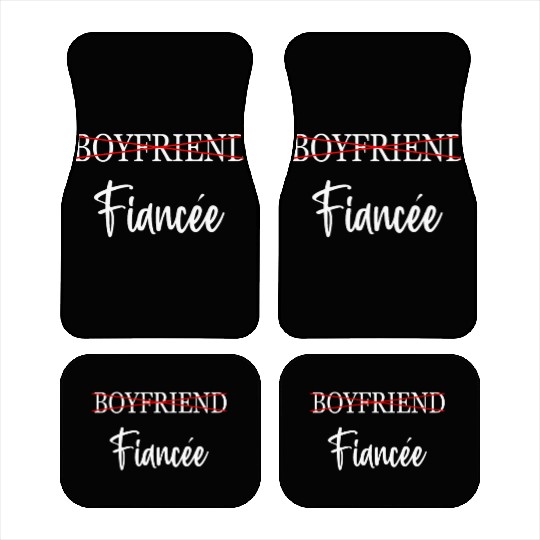 Couple Engagement Engaged Men Funny Fiancee Car Mats