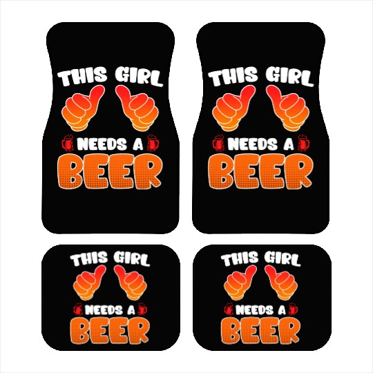 This girl needs a beer vacation Spring Break Car Mats