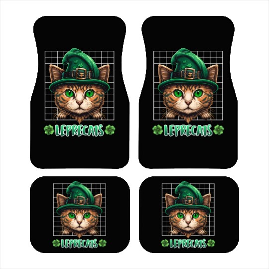 St. Patrick's Day cats leprecats kittens Car Mats