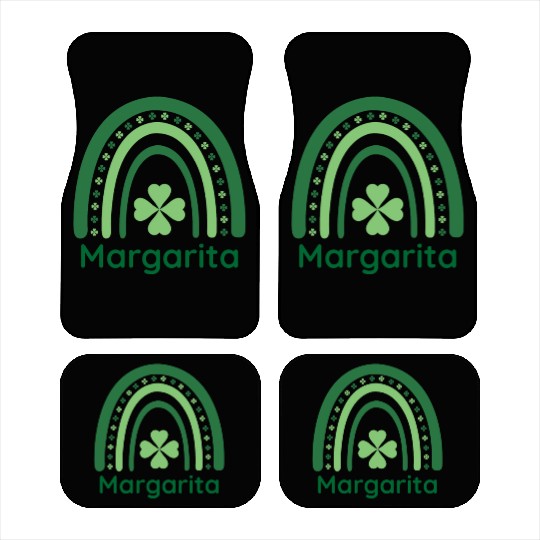Margarita Clover Charm Boho Rainbow Car Mats