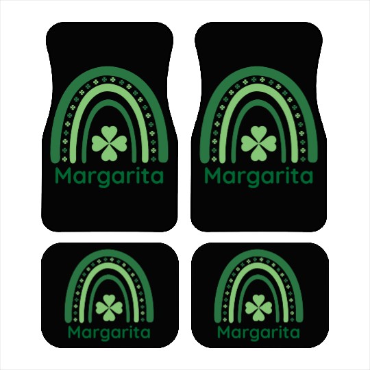 Margarita Clover Charm Boho Rainbow Car Mats