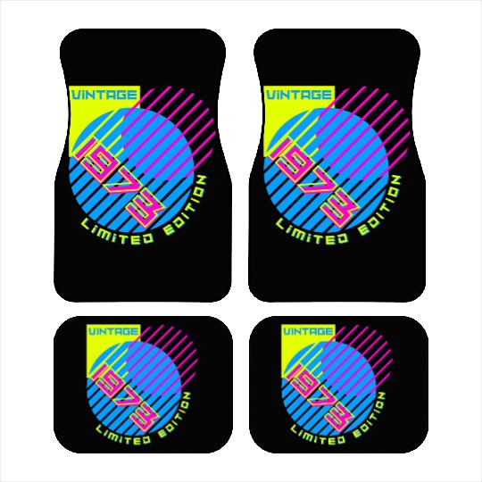 50th Birthday Vintage 1973 Car Mats