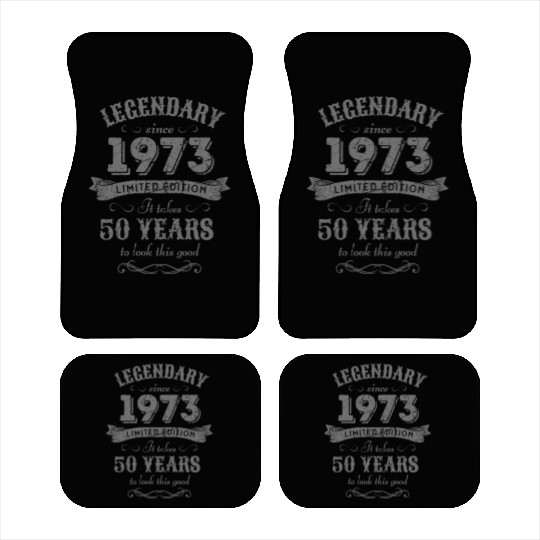 50th Birthday Vintage 1973 Car Mats