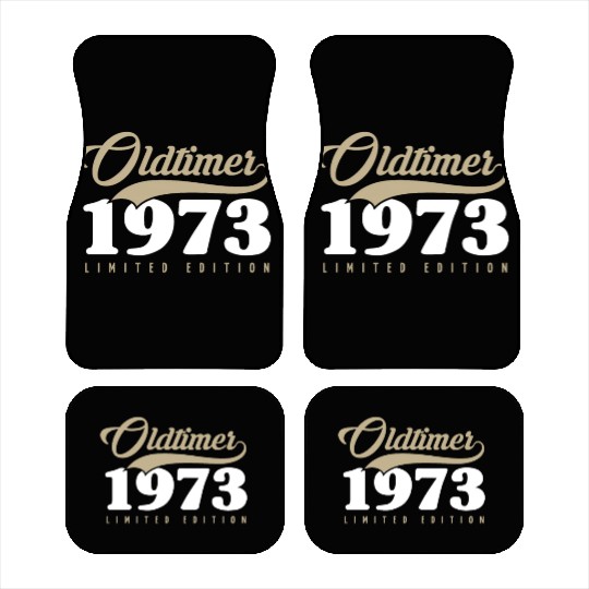 50th Birthday Vintage 1973 Car Mats