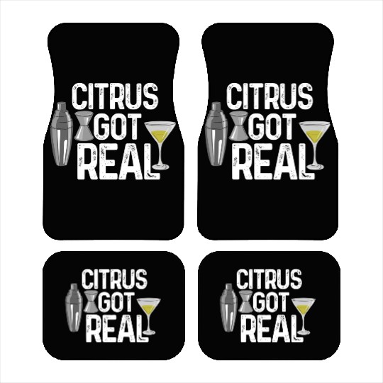 Citrus got real bartender Car Mats