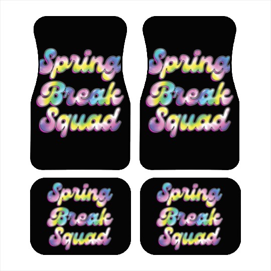 Spring Break Squad Summer Vacation Spring Break Car Mats