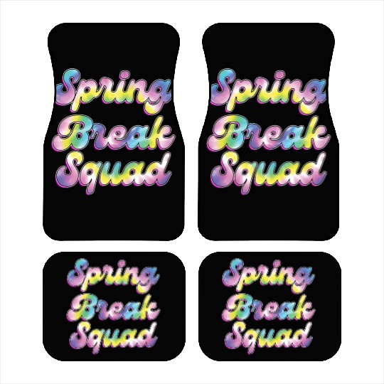 Spring Break Squad Summer Vacation Spring Break Car Mats