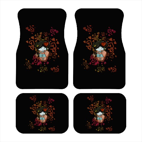 kimono cute Car Mats