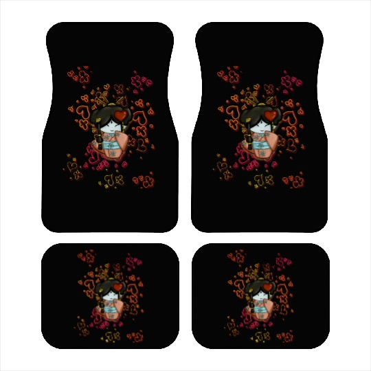 kimono cute Car Mats