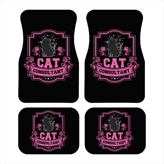 Cat Consultant Crazy Cat Lover Car Mats