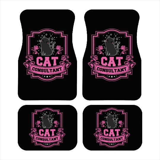 Cat Consultant Crazy Cat Lover Car Mats