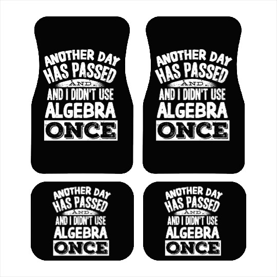 Algebra, calculus, science, mathematics Car Mats