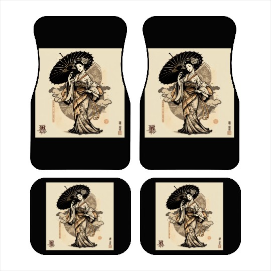 Japanese Kimono girl Car Mats