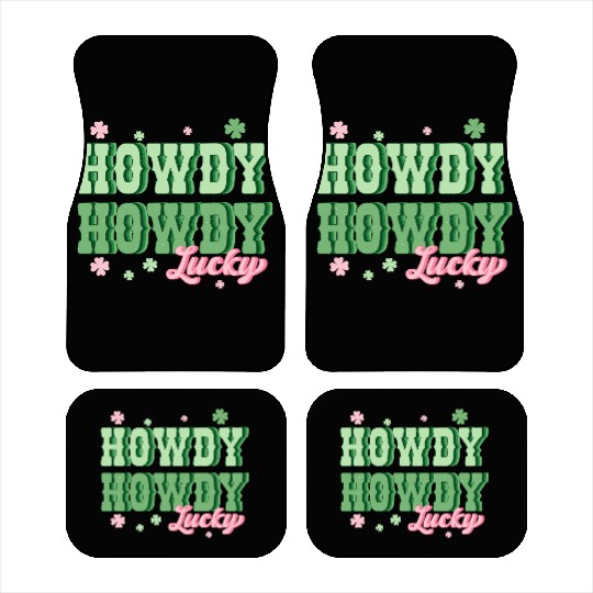 Howdy lucky Car Mats