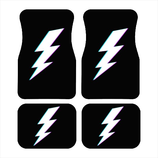 Lightning Bolt Vaporwave Storm Lightning Car Mats