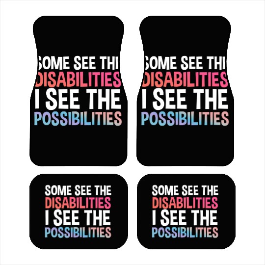 I See Possabilities Special Education Teacher Car Mats