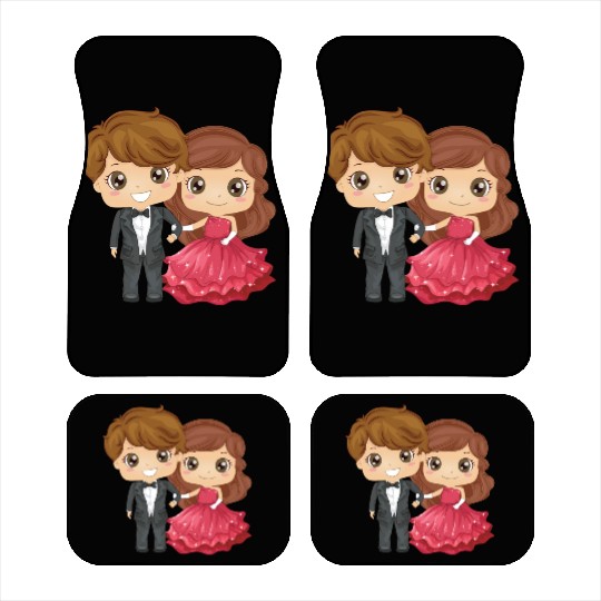 The groom and the bride Car Mats