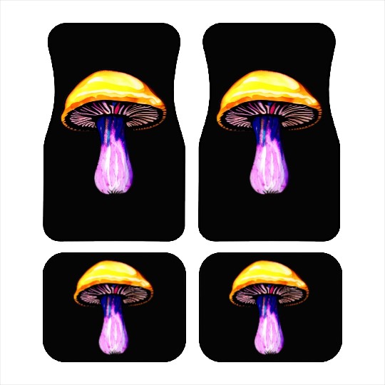 Trippy Psychedelic Rave Trip Mushrooms Goa Car Mats