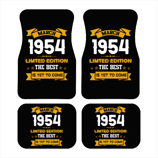 March 1954 Birthday Surprise Car Mats