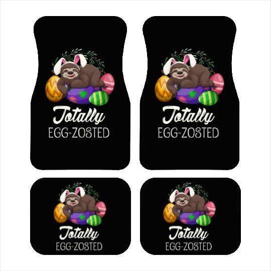 Sloth Easter For Lazy Tired People Car Mats