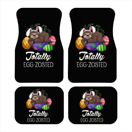 Sloth Easter For Lazy Tired People Car Mats