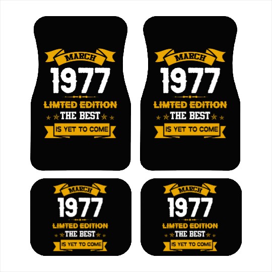 March 1977 Birthday Surprise Car Mats