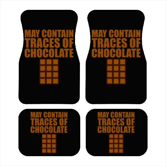 May Contain Traces Of Chocolate 2 Car Mats