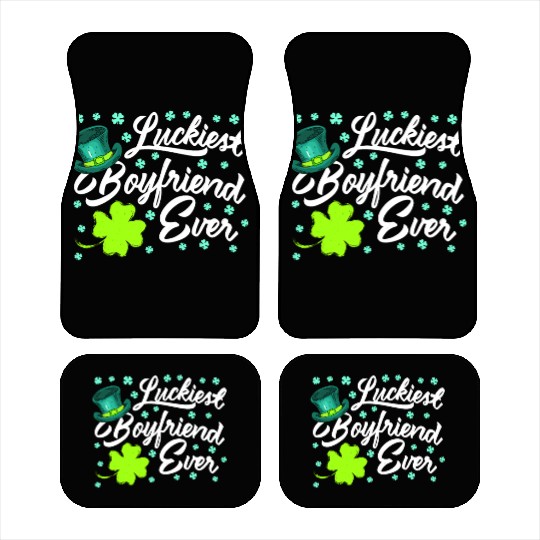 Luckiest Boyfriend Ever Valentine's Day Car Mats