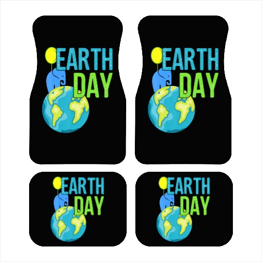 Earth Day 2019 Car Mats Great Vintage Ear Elephant S
