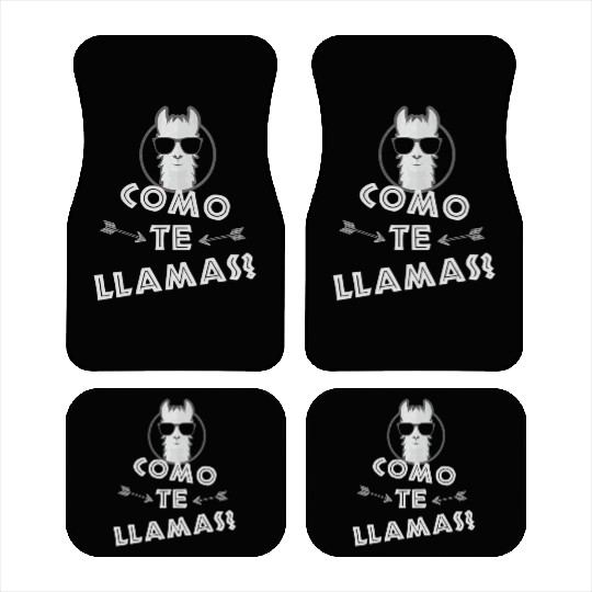 Como Te Llamas Funny Spanish Teacher Car Mats