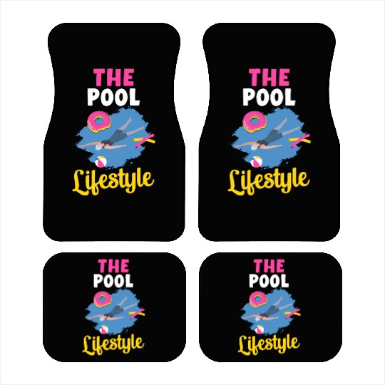 The Pool Lifestyle Donut Floater Swimming Sports Car Mats