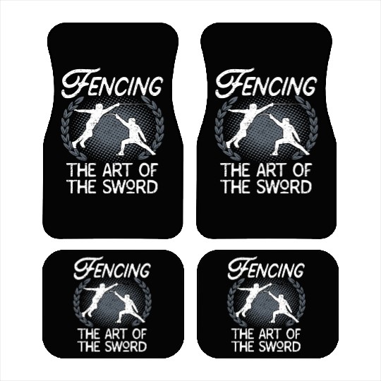 Fencing The Art Of The Sword Fencer Car Mats
