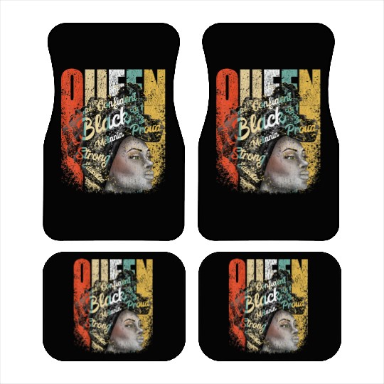 African American Educated Strong Black Car Mats