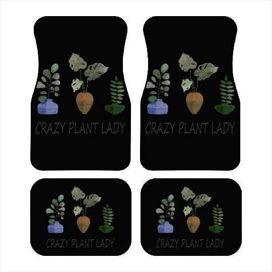 Crazy plant lady Car Mats