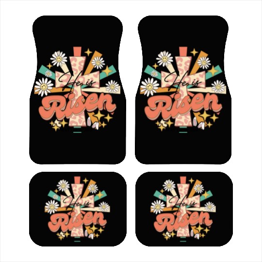 He is risen Mathew 28:06 Car Mats