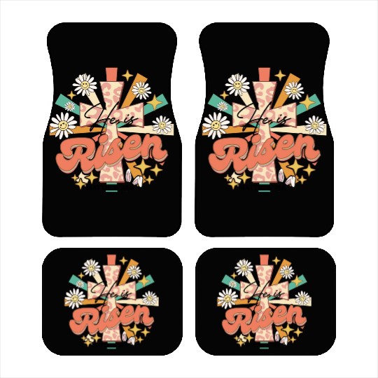 He is risen Mathew 28:06 Car Mats
